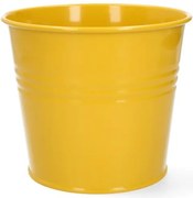 Bloempot, zink, bremgeel, Ø17 cm
