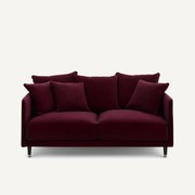 3-zits compacte fluwelen bank, Lazare