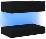 vidaXL Tv-meubel met LED-verlichting 60x35 cm zwart