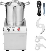 VEVOR Keukenmachine Groentehakker, 4 L Keukenmachine Gemaakt van roestvrij staal van voedingskwaliteit met 2 extra S-vormige messen, Multifunctioneel voor het hakken van groenten, fruit, granen en noten