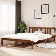 vidaXL Bedframe massief hout honingbruin 140x200 cm