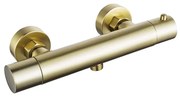 Fortifura Calvi Thermostatische Douchekraan - opbouw - Geborsteld Messing PVD (Goud) SW720571