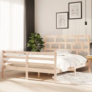 vidaXL Bedframe massief grenenhout 160x200 cm