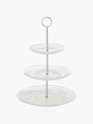 Glazen etagère met reliëf