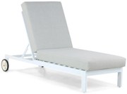 Santika Mulsanne Lounger Aluminium Wit