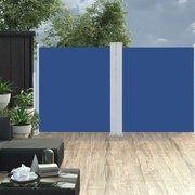 vidaXL Windscherm uittrekbaar 140x600 cm blauw