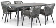 Tuinset 4 personen 180 cm Rope Grijs Lifestyle Garden Furniture Advance/Sophia