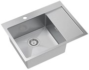 Stalen spoelbak RUSSEL 116 BRUSH NICKEL