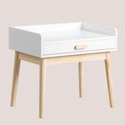 Tom Kids Bureau In Mdf En Grenenhout Wit - Sklum