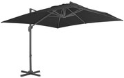 vidaXL Zweefparasol met aluminium paal 300x300 cm antraciet