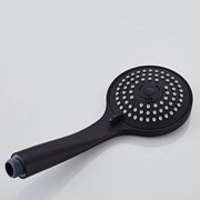 Saniclear Cube Curved inbouw regendouche met inbouw douchekop 30x30cm en 2 standen handdouche zwart mat