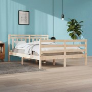 vidaXL Bedframe massief hout 140x200 cm