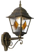 Vintage buiten wandlantaarn antiek goud - Antigua Up Klassiek / Antiek E27 IP44 Buitenverlichting vierkant