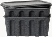 Opbergdozen Pulp van papierpulp, D 18 cm, 2-delig