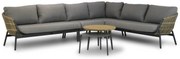 Hoek loungeset 5 personen Aluminium/wicker Taupe  Coco Nathan/Pacific