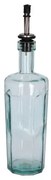 Olie- of azijnfles met facetten, gerecycled glas, 500 ml