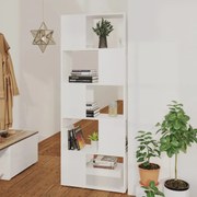 vidaXL Boekenkast/kamerscherm 60x24x155 cm spaanplaat wit