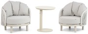 Bistroset 2 personen  Aluminium/rope Taupe Santika Furniture Santika