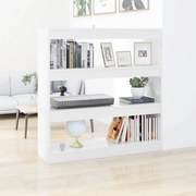 vidaXL Boekenkast/kamerscherm 100x30x103 cm hoogglans wit