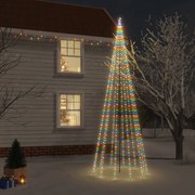 vidaXL Kerstboom met grondpin 732 LED's meerkleurig 500 cm