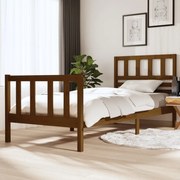 vidaXL Bedframe massief hout honingbruin 90x200 cm