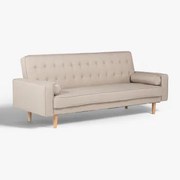 Brion 3-zits Slaapbank Linnen Beige – Crème - Sklum