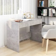 vidaXL Bureau 101x50x76,5 cm spaanplaat betongrijs