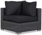 Garden Collections Toronto Hoek Module Wicker Zwart