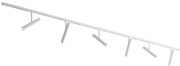 Modern railsysteem wit met 6 spots wit 1-fase - Slimline Avery