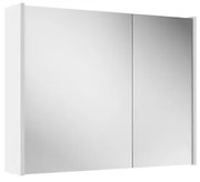 Adema Prime Spiegelkast - 80x63x16cm - inclusief zijpanelen - mat wit SW1212816/SW812070