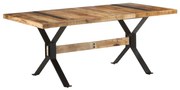 vidaXL Eettafel 180x90x76 cm ruw mangohout