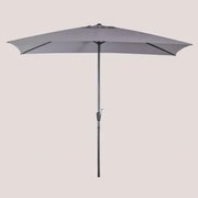 Parasol Van Stof En Aluminium (200x300 Cm) Itzal Grijs – Antraciet - Sklum