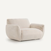 Fauteuil in donzige stof, Spogano