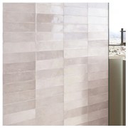 Wandtegel 7,5x30 Cm Cifre Omnia Beige Glans RBT158