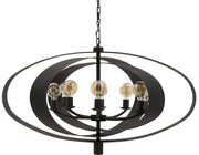 Goossens Excellent Hanglamp Dauphine, Hanglamp met 8 lichtpunten + 1 led onderspot