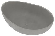 Ideavit IDEA.SENSE-D5 vrijstaandbad - 160x97,5x58cm - anti-kras - nano-coating - inclusief pop-up afvoer - Beton D5 290337-D5