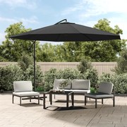 vidaXL Zweefparasol met aluminium paal 350 cm antraciet