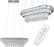 Hangende Crystal LED 102W plafondlamp, APP417-CP afstandsbediening
