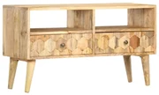 vidaXL Tv-meubel 90x30x50 cm massief mangohout