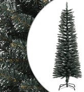 vidaXL Kunstkerstboom met standaard smal 120 cm PVC groen