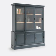 6-deurs servieskast in massief grenen en MDF, Poiret