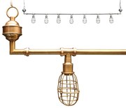 Hanglamp Sandford 7-l brass