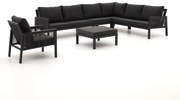 + 10% kassakorting | Hoek loungeset Manifesto | 7 personen | Loungeset Grijs | Hoekbank Aluminium | 324x246cm | Kees Smit Tuinmeubelen