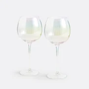 Set van 2 cocktailglazen, Irizalo