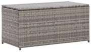 vidaXL Tuinbox 100x50x50 cm poly rattan grijs