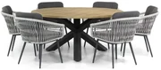 Tuinset Ronde Tuintafel 6 personen 160 cm Rope Wit  Lifestyle Garden Furniture Western/Rockville
