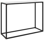 vidaXL Wandtafel 100x35x75 cm gehard glas wit