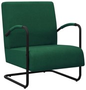 vidaXL Fauteuil stof donkergroen