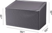 Platinum AeroCover Loungebankhoes Hoge Rug - 180 x 100 x 65/90 cm - Ademend &amp; Schimmelwerend