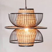 Retro Design Hanglamp Rotan